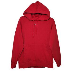 Under Armour Pullover Hoodie Sweatshirt Red Small Athleisure